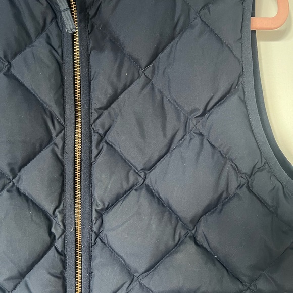J.Crew Navy Quilted Vest in Navy with Gold Accents - Picture 7 of 8